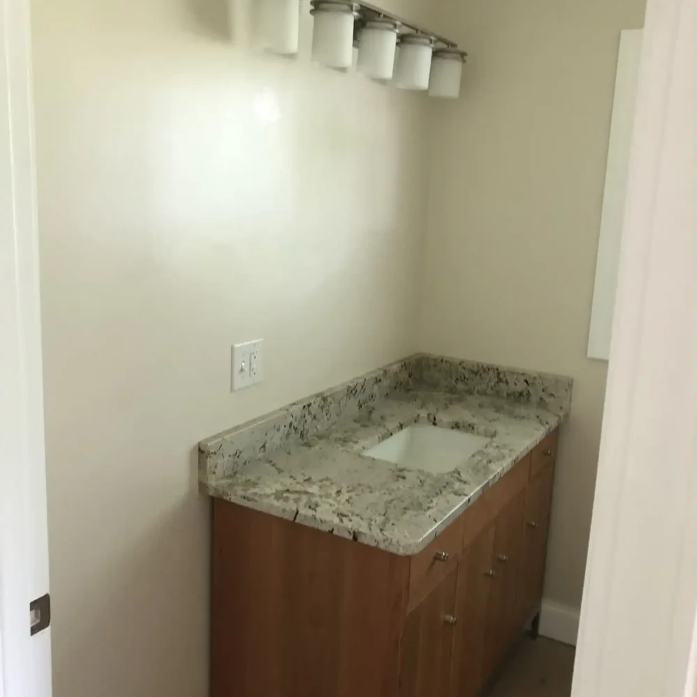 Small Bathroom Remodel with Granite Countertops
